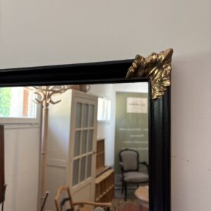 Miroir noir et doré