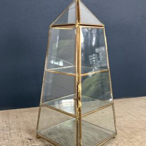 Boite verre et laiton
