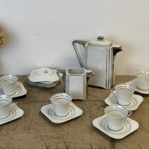 Service à café en porcelaine de limoge / A. Lanternier & Cie