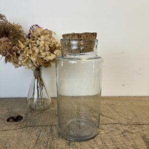 Pot en verre / bouchon liège